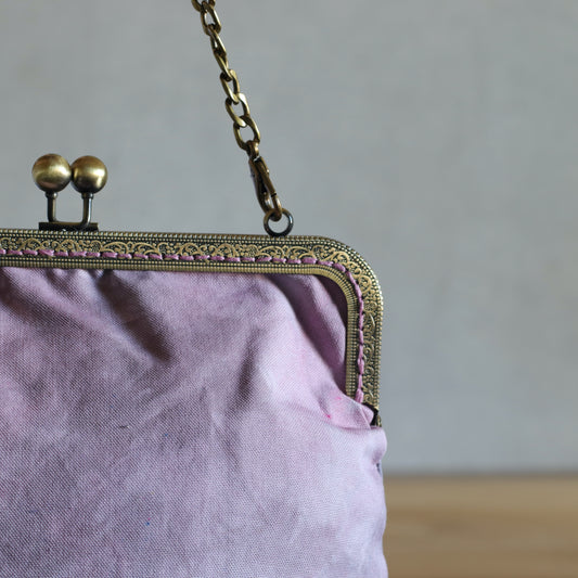 Clasp Handbag - Pink-La Cave à Laine