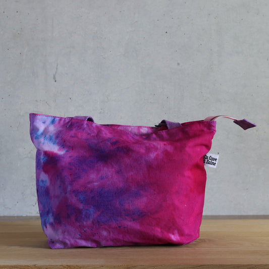 Carryall Bag - Pink! and Speckles-La Cave à Laine