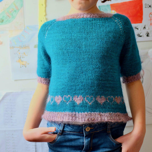 L'Écolière Sweater - PDF pattern download-La Cave à Laine