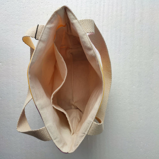 Handcrafted Canvas Bag - Gioia Jewels - Citrine-La Cave à Laine