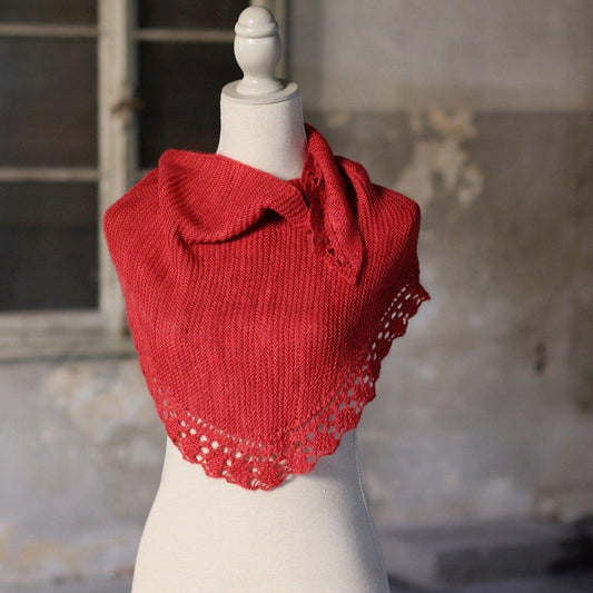 Ad Infinitum Shawl - PDF pattern download-La Cave à Laine