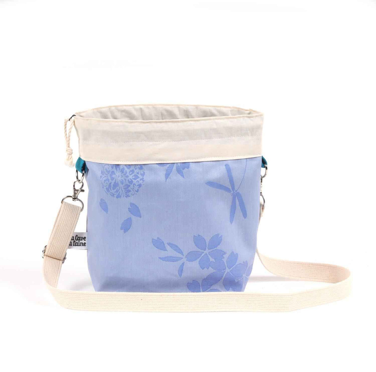 Cerata Bucket Project Bag - Crossbody Shoulder Strap Medium - END OF COLLECTION-La Cave à Laine