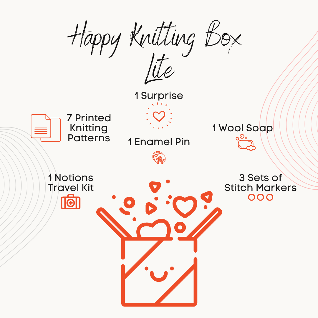 Happy Knitting Box - Lite - A mystery box for knitters-La Cave à Laine