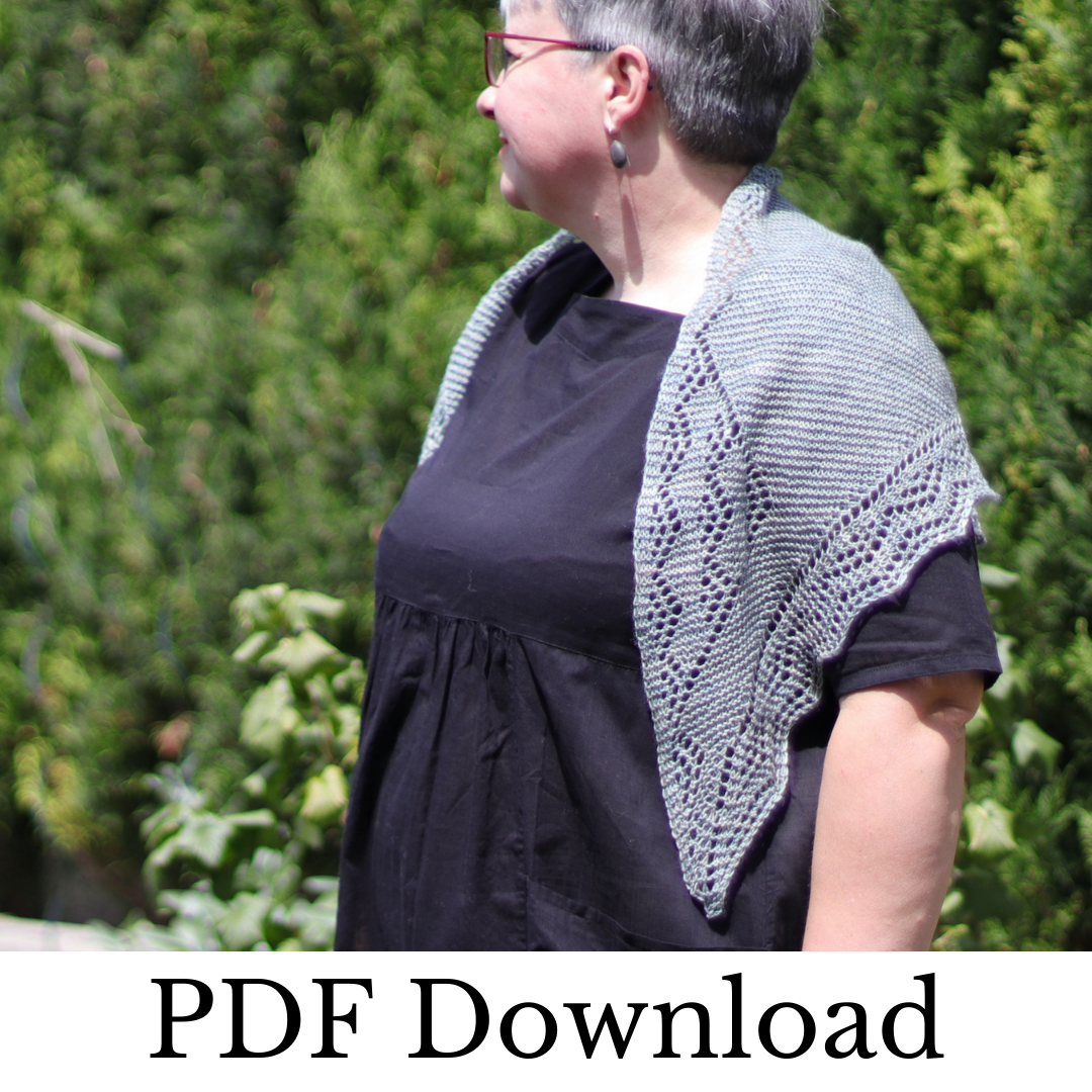 Sapore di Sale Shawl - PDF pattern download-La Cave à Laine
