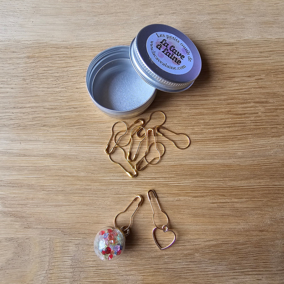 10 Stitch Markers - Cristal Bowl-La Cave à Laine