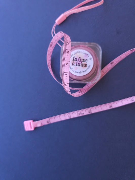 Clear Measuring Tape - Light Pink-La Cave à Laine