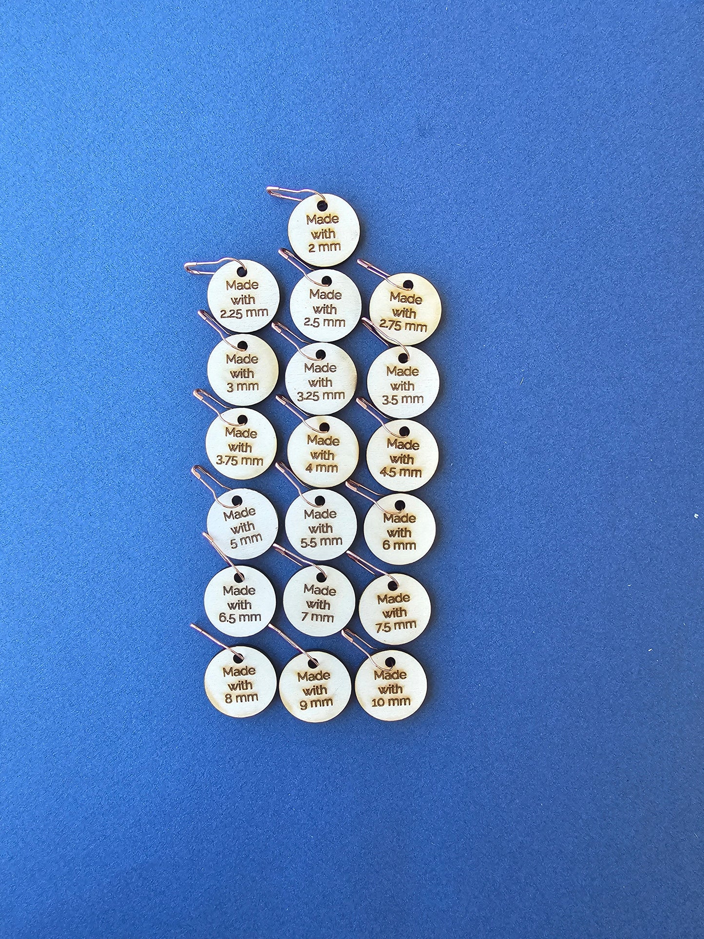 Made with - Needles Size Markers