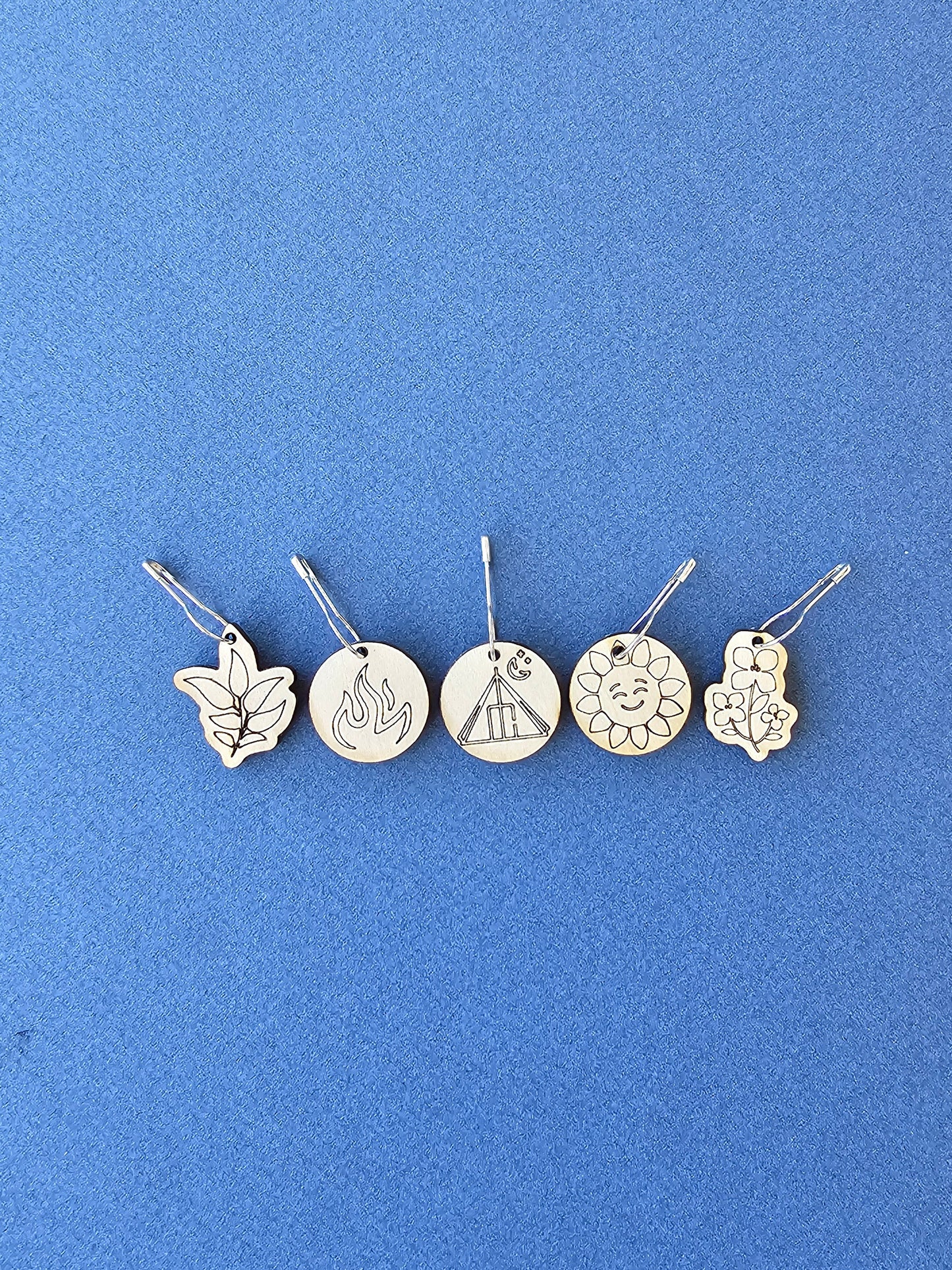 5 Camping Stitch Markers