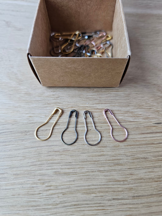 40 Safety Stitch Markers - Metal mix-La Cave à Laine