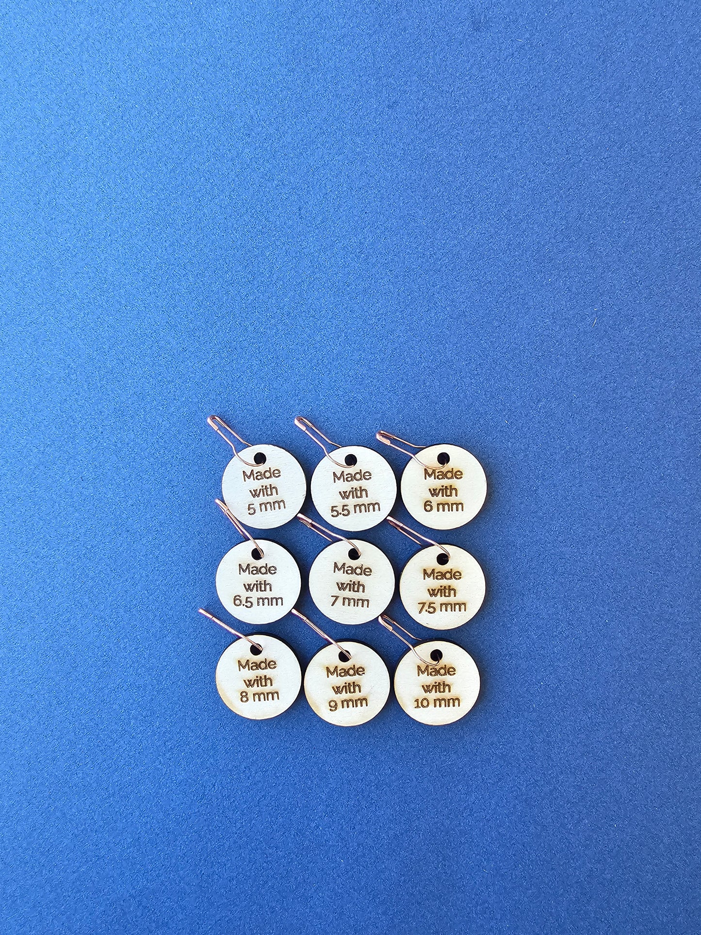 Made with - Needles Size Markers