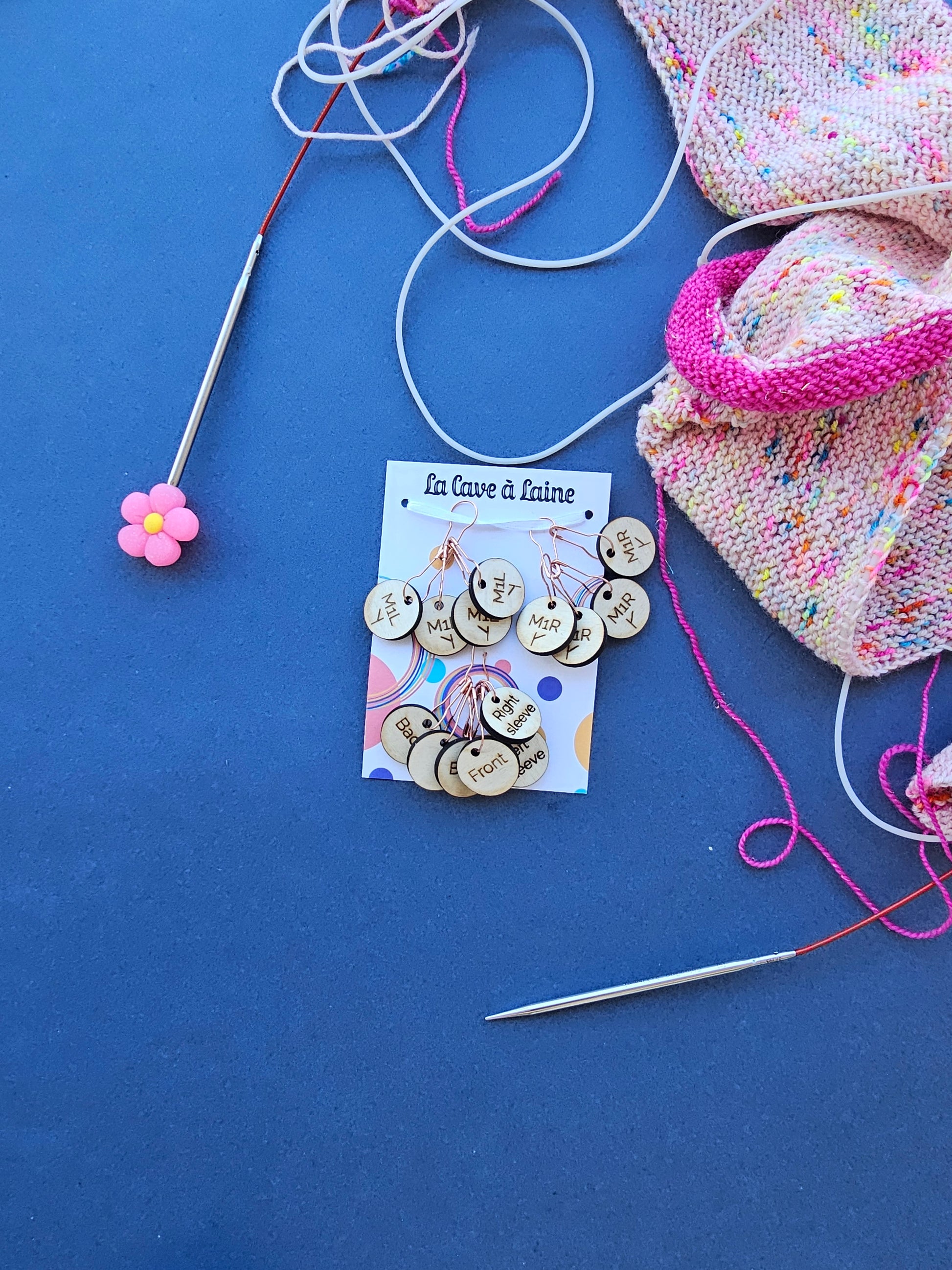 Raglan Stitch Markers - Top Down Raglan-La Cave à Laine