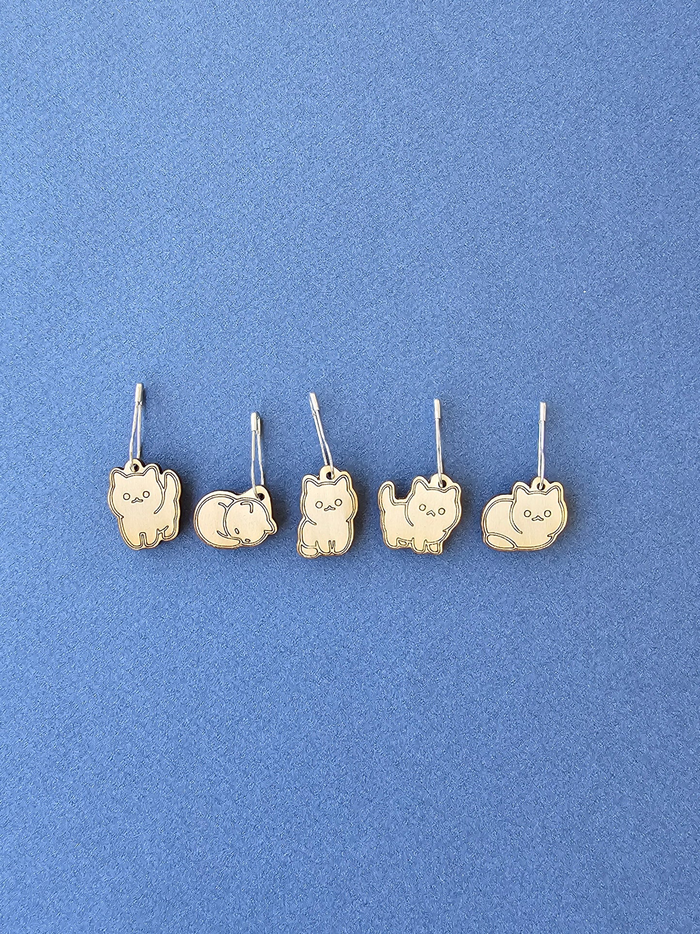 5 marqueurs de maille Grumpy Cat