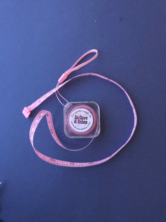 Clear Measuring Tape - Light Pink-La Cave à Laine