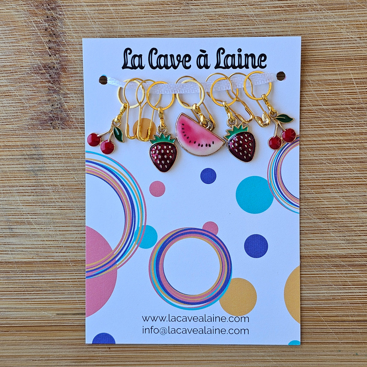 10 Stitch Markers - Summer Fruits-La Cave à Laine