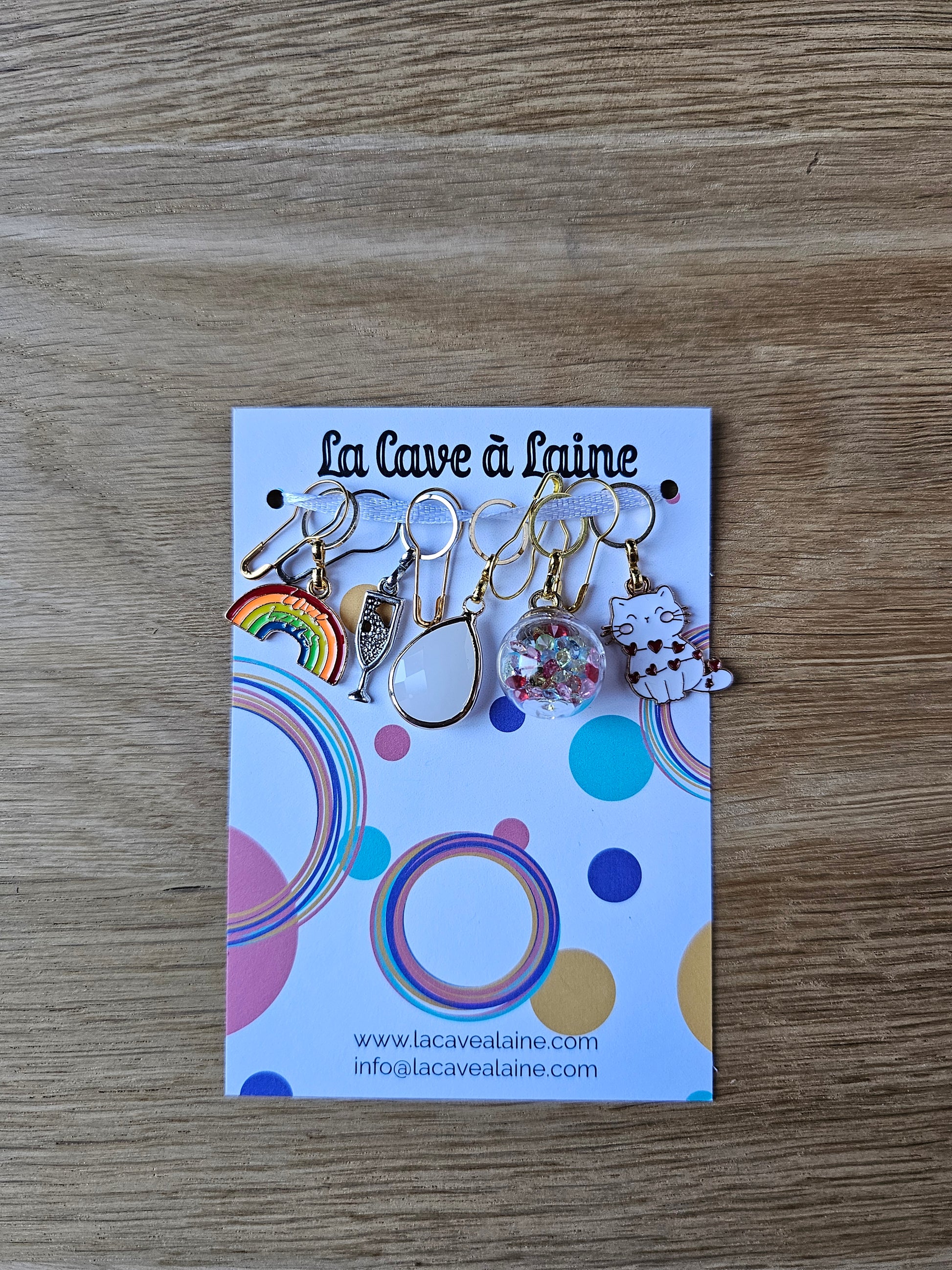 10 Stitch Markers - Tay Tay-La Cave à Laine