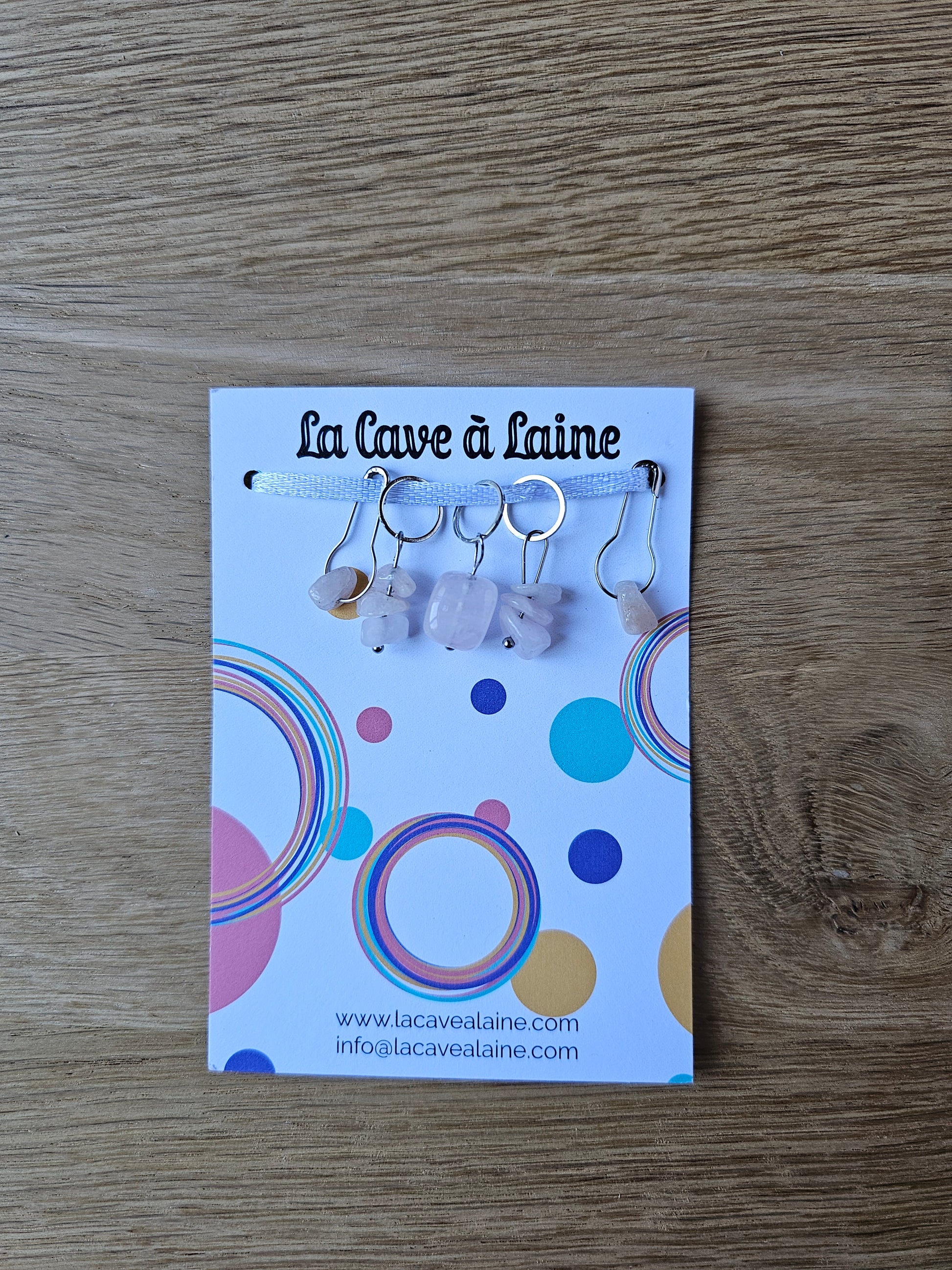 5 Stitch Markers - Quartz-La Cave à Laine