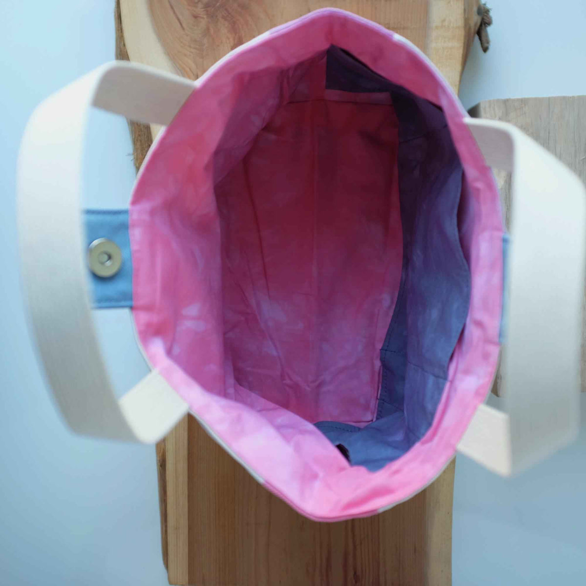 Aquarelle Project Basket - Hand-Dyed Organic Cotton, Rosa & Viola - END OF COLLECTION-La Cave à Laine