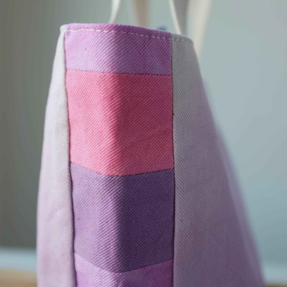 Aquarelle Project Basket - Hand-Dyed Organic Cotton, Rosa & Viola - END OF COLLECTION-La Cave à Laine