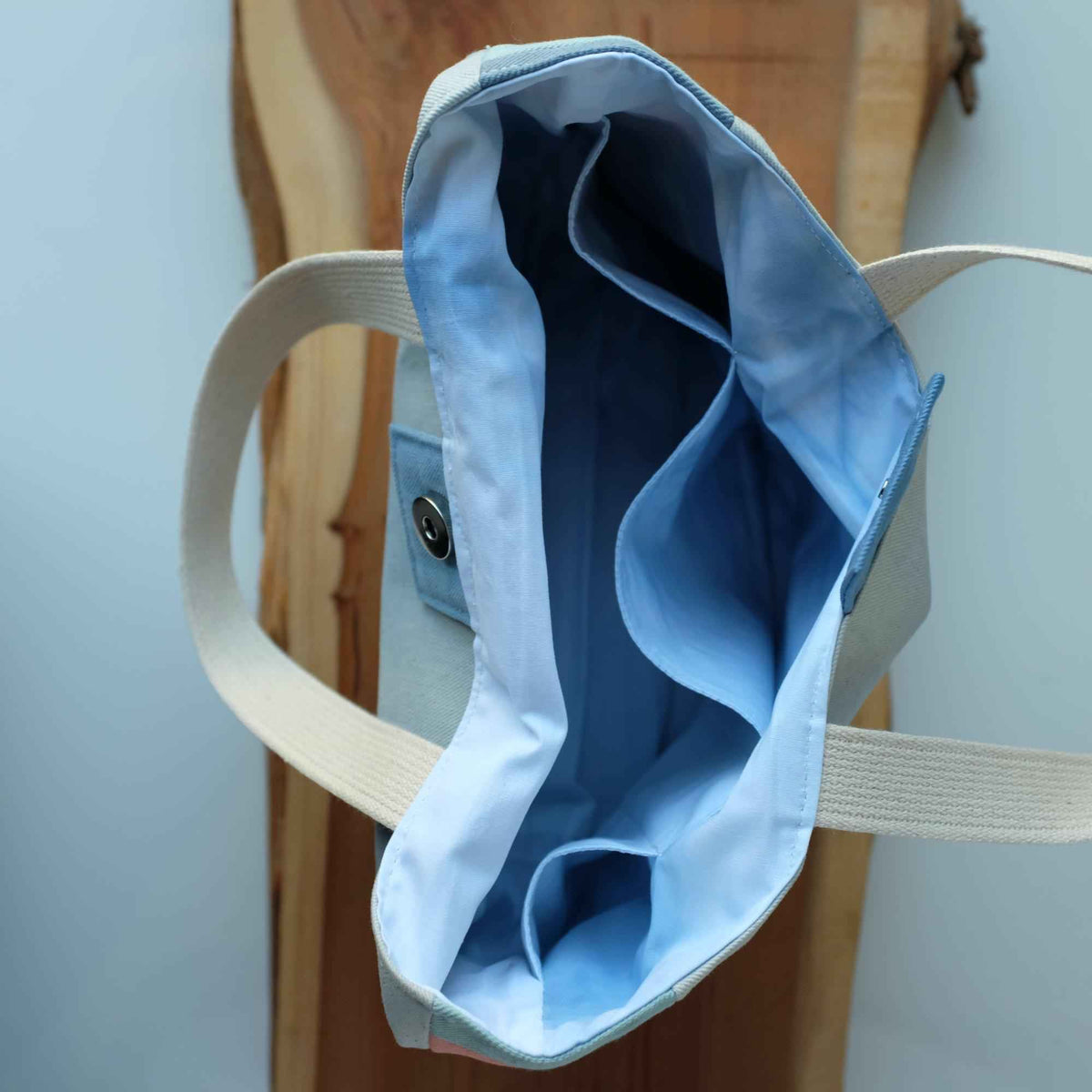 Aquarelle Project Basket - Hand-Dyed Organic Cotton, Blu & Verde - END OF COLLECTION-La Cave à Laine