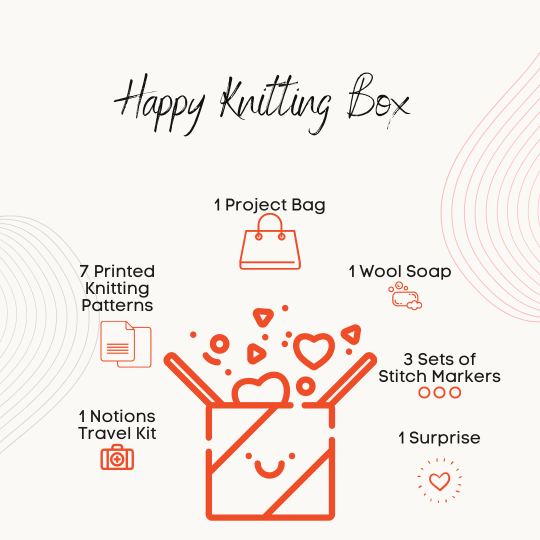 Happy Knitting Box - A mystery box for knitters-La Cave à Laine
