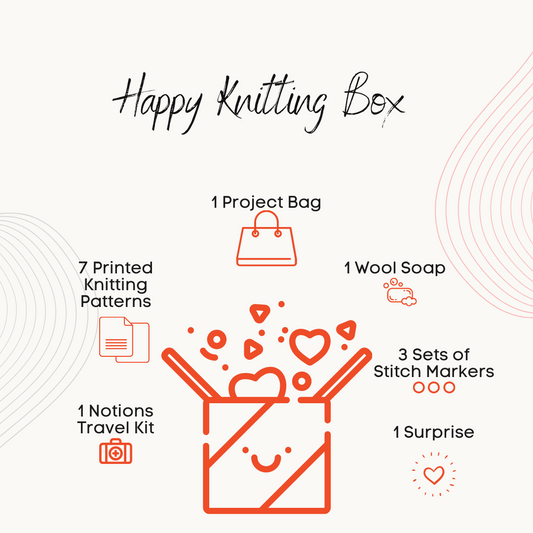 Happy Knitting Box - A mystery box for knitters-La Cave à Laine