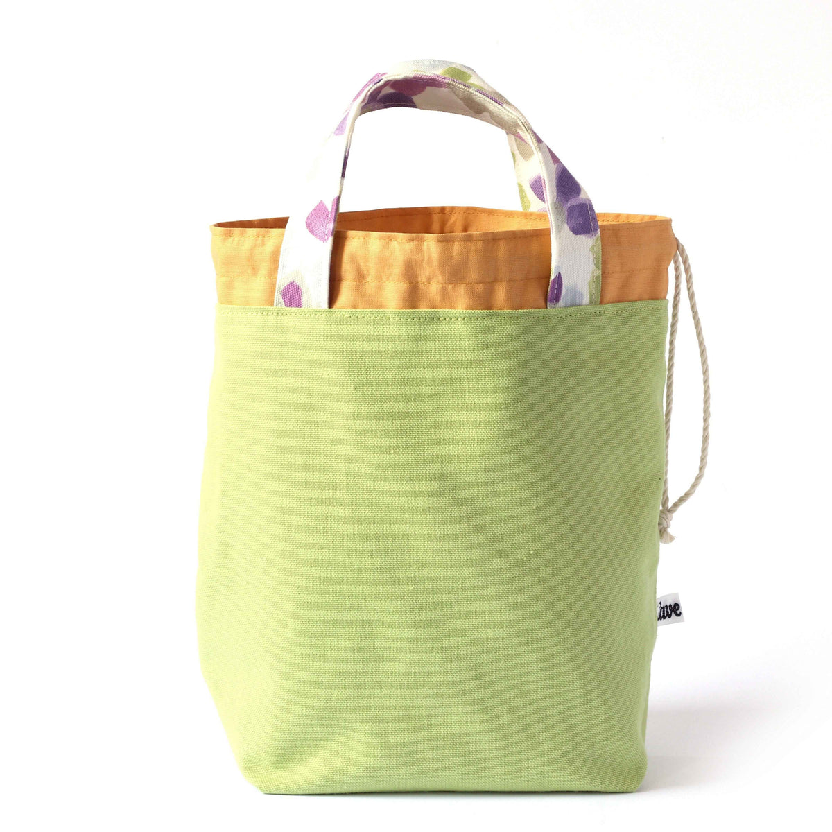 Super Gioia Project Bag - Green, Reversible-La Cave à Laine