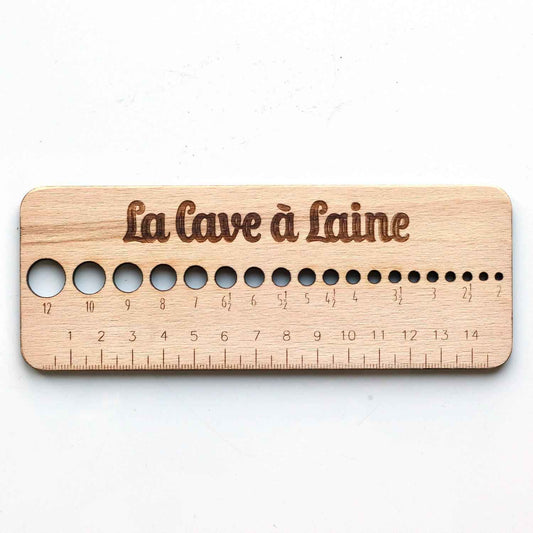 Wooden Gauge Ruler - Metric units-La Cave à Laine