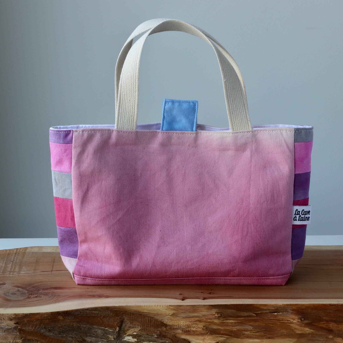Aquarelle Project Basket - Hand-Dyed Organic Cotton, Rosa-La Cave à Laine