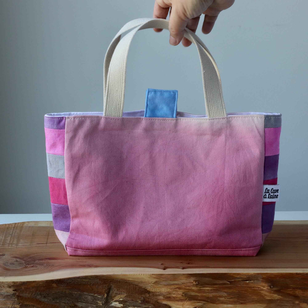 Aquarelle Project Basket - Hand-Dyed Organic Cotton, Rosa-La Cave à Laine
