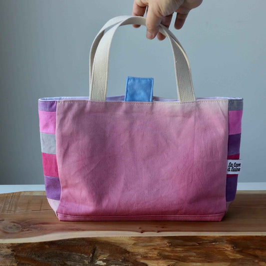Aquarelle Project Basket - Hand-Dyed Organic Cotton, Rosa-La Cave à Laine