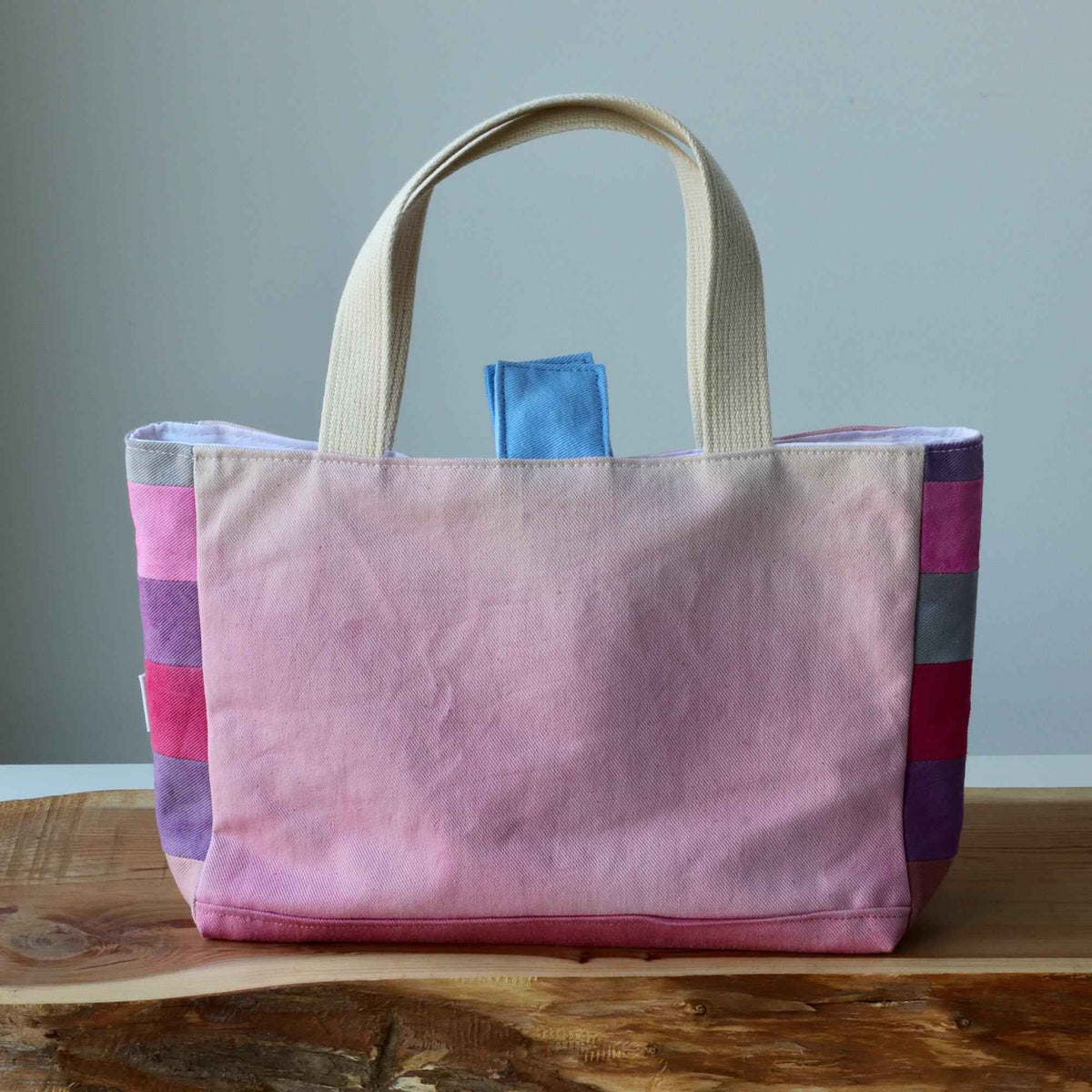 Aquarelle Project Basket - Hand-Dyed Organic Cotton, Rosa-La Cave à Laine