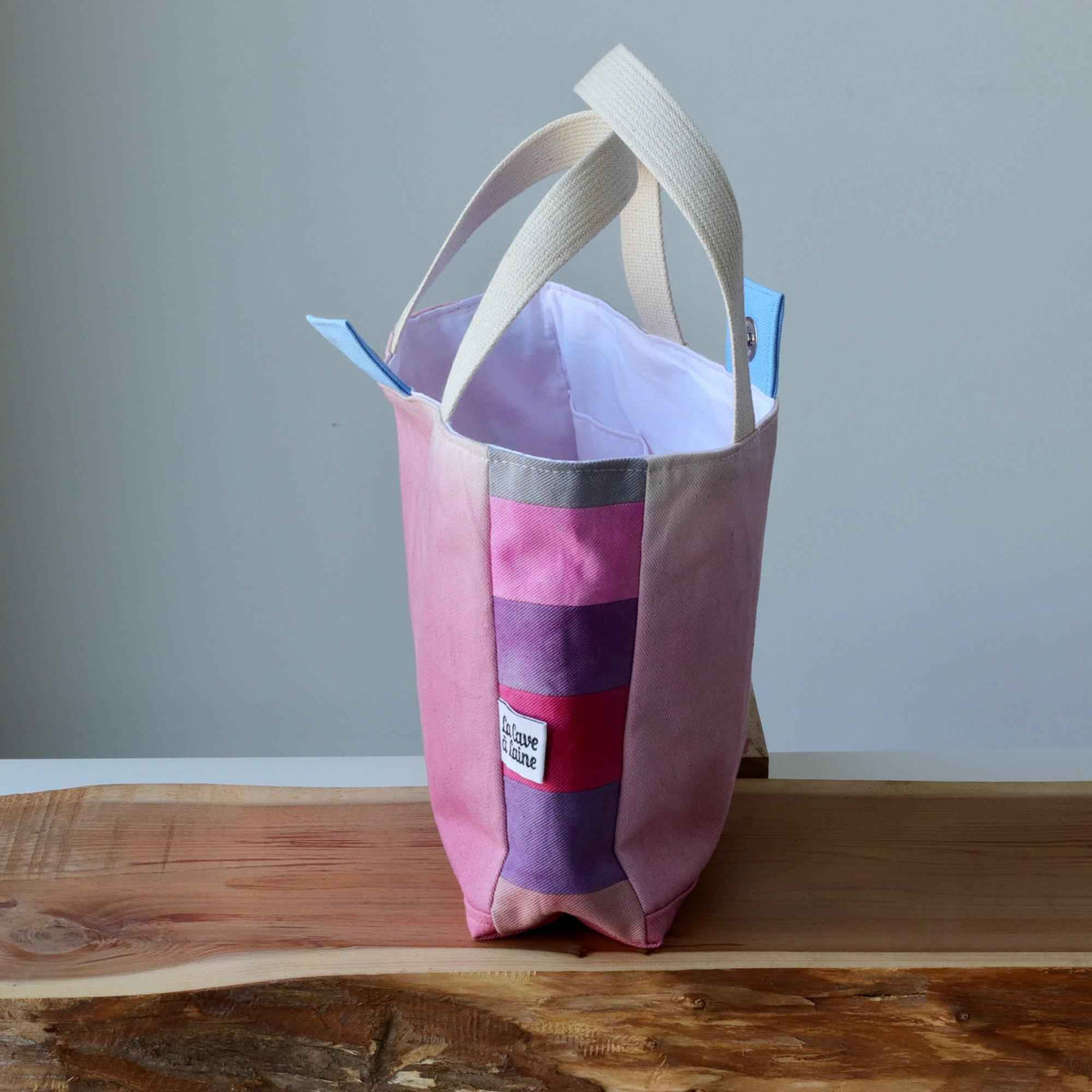 Aquarelle Project Basket - Hand-Dyed Organic Cotton, Rosa-La Cave à Laine