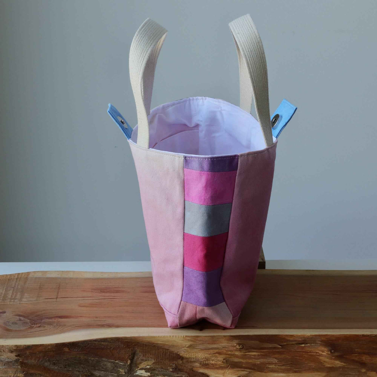 Aquarelle Project Basket - Hand-Dyed Organic Cotton, Rosa-La Cave à Laine