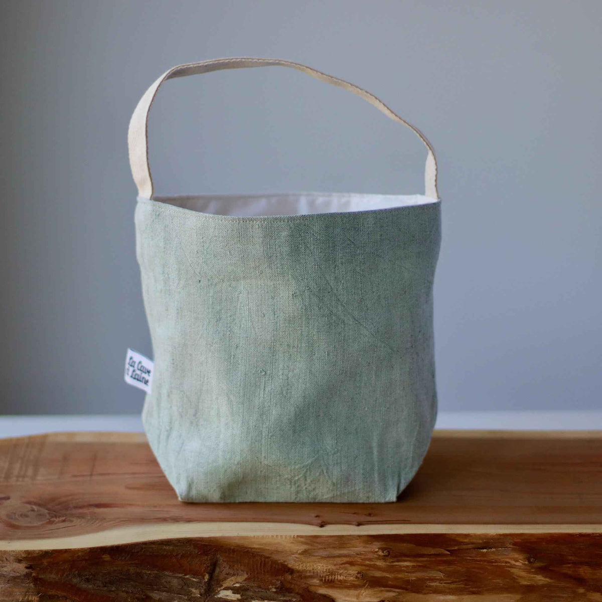 Aquarelle Project Bag - Hand-Dyed French Linen-La Cave à Laine