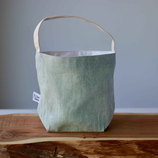 Aquarelle Project Bag - Hand-Dyed French Linen-La Cave à Laine