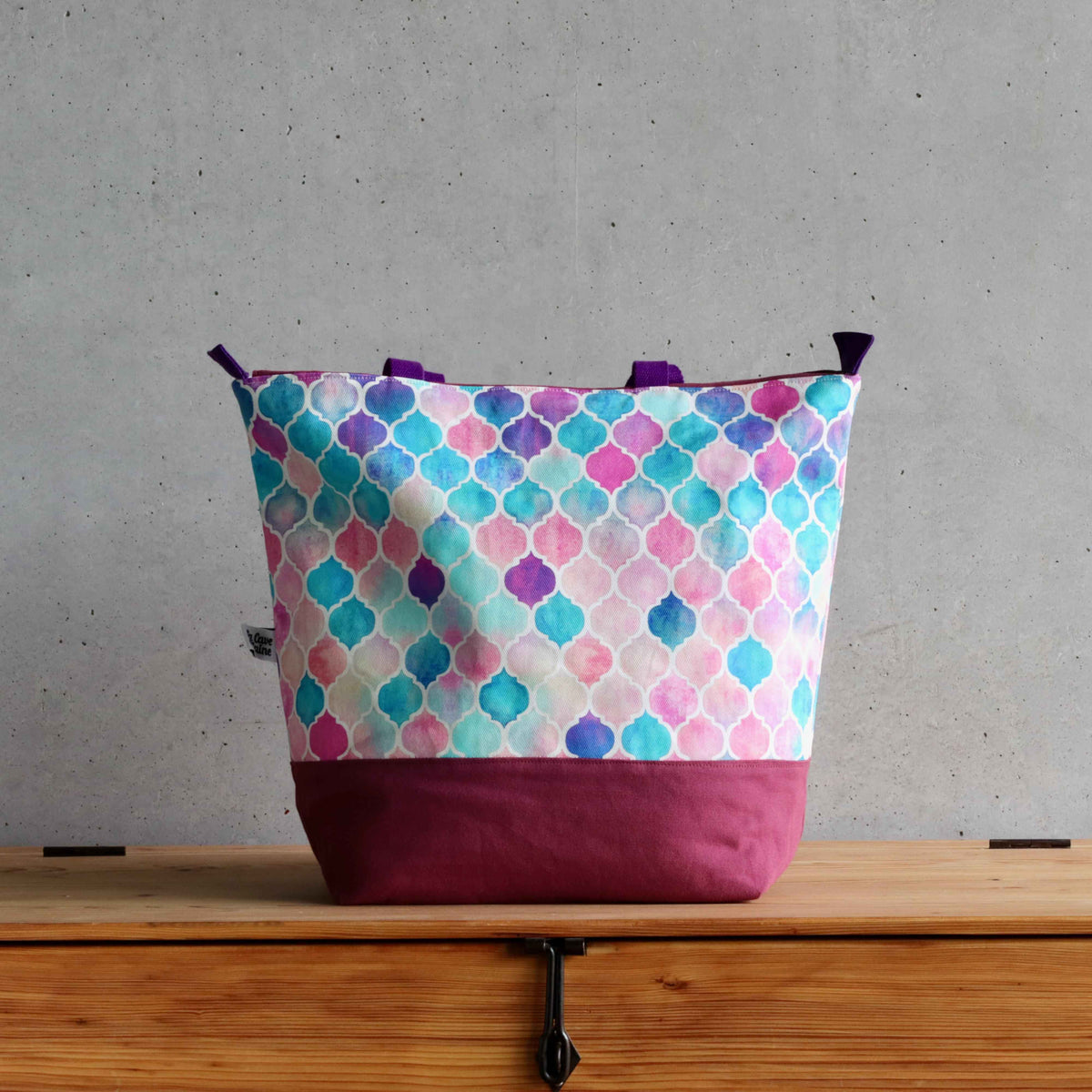 Zellige Weekender Bag-La Cave à Laine