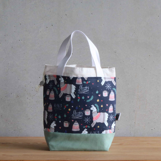 Llama Project Bag - Short Handles-La Cave à Laine