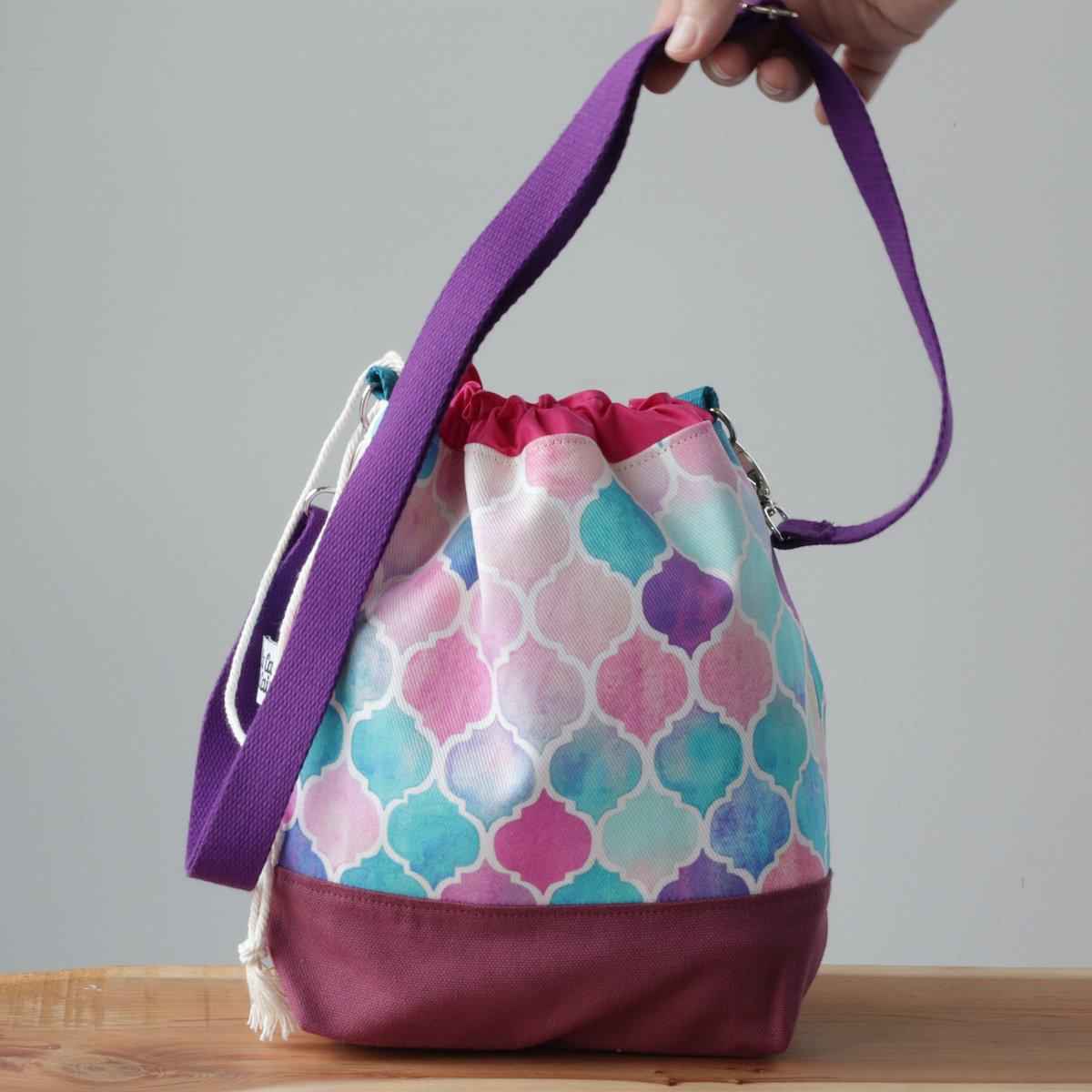 Zellige Project Bag - Crossbody, Pink-La Cave à Laine