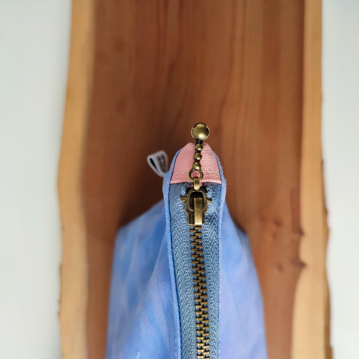 Handcrafted Canvas Bag - Wristlet Sicilia - Lavanda-La Cave à Laine