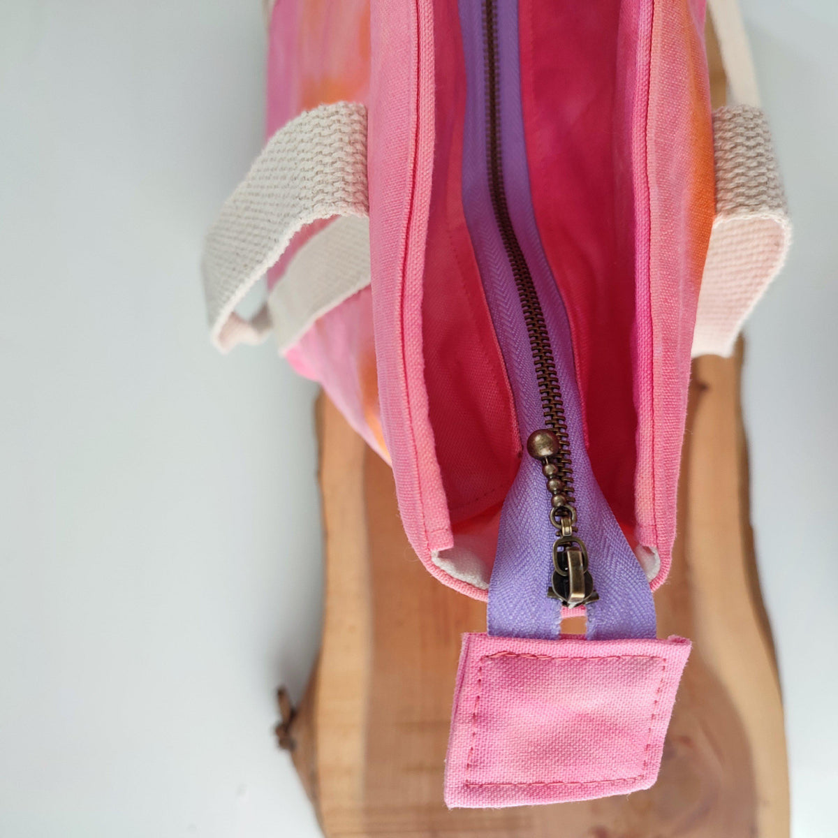 Handcrafted Canvas Bag - Weekender Sicilia - Tramonto-La Cave à Laine