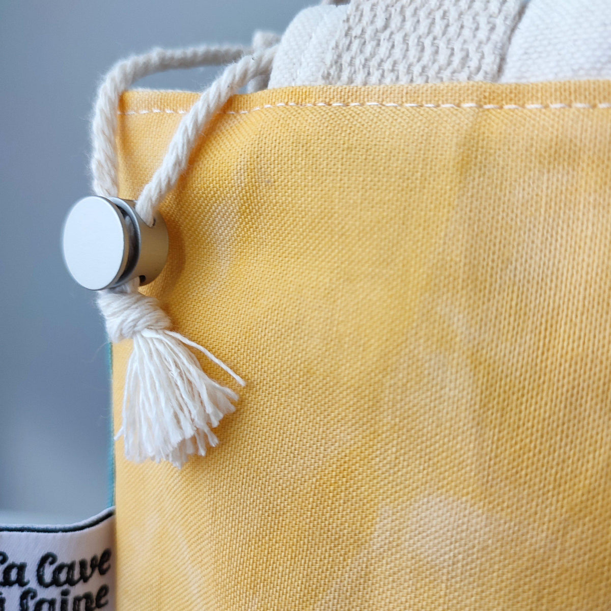 Handcrafted Canvas Bag - SuperGioia Sicilia - Melone, Melograno, Papaya e Cactus-La Cave à Laine
