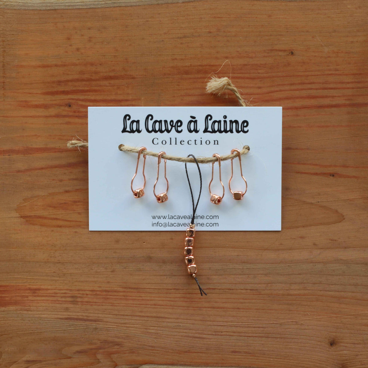 Stitch Markers - Metallic Cubes-La Cave à Laine