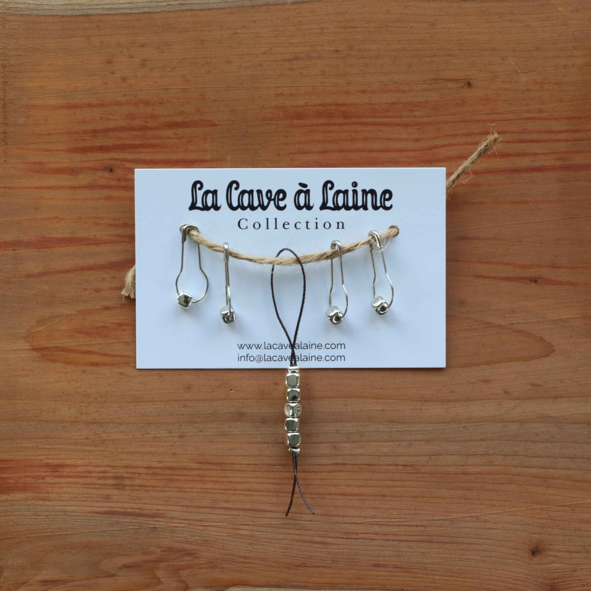 Stitch Markers - Metallic Cubes-La Cave à Laine