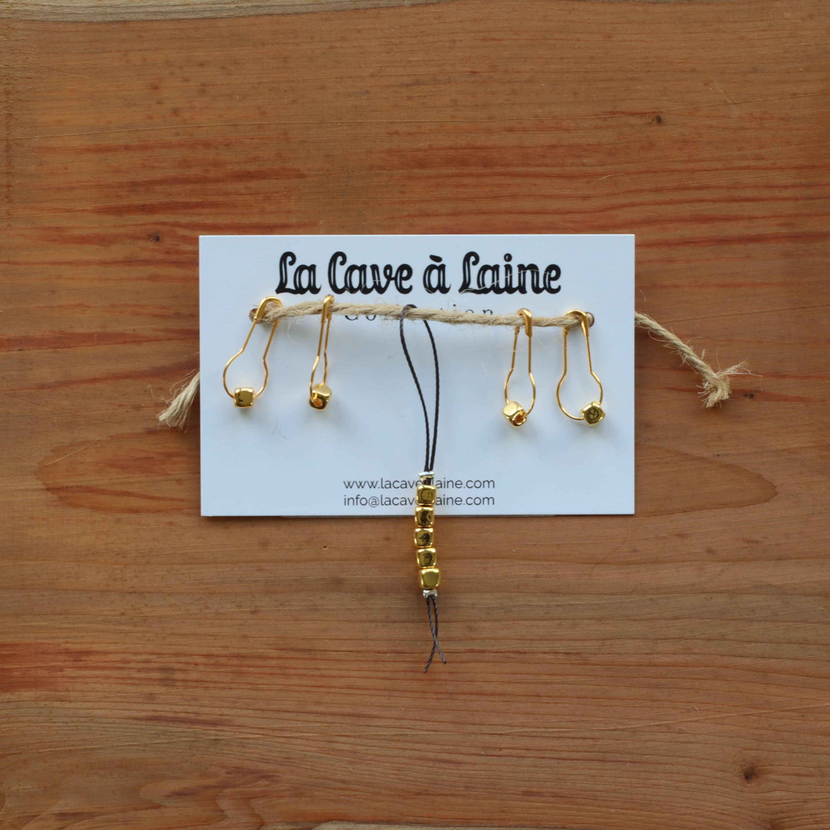 Stitch Markers - Metallic Cubes-La Cave à Laine