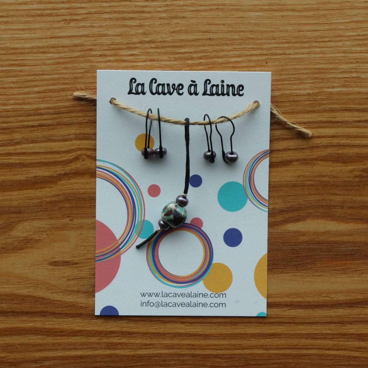 Stitch Markers - Ceramic Flowery Cubes-La Cave à Laine