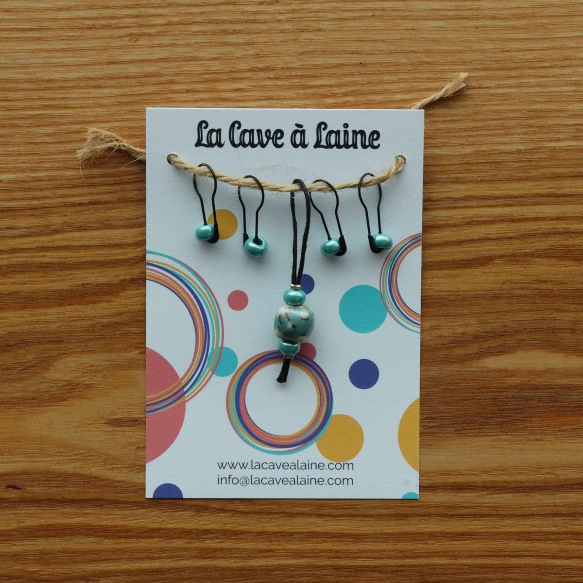Stitch Markers - Ceramic Flowery Cubes-La Cave à Laine