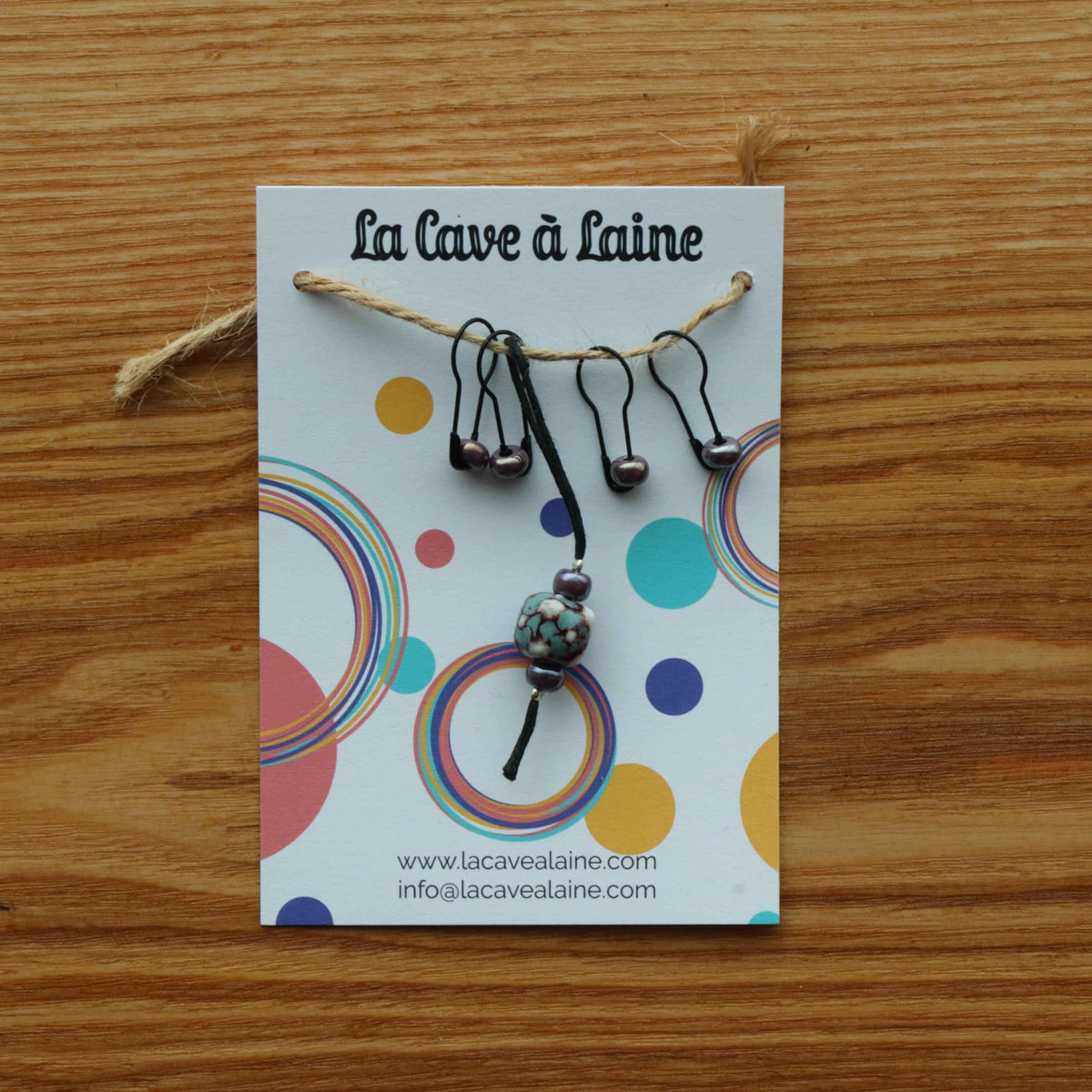 Stitch Markers - Ceramic Flowery Cubes-La Cave à Laine
