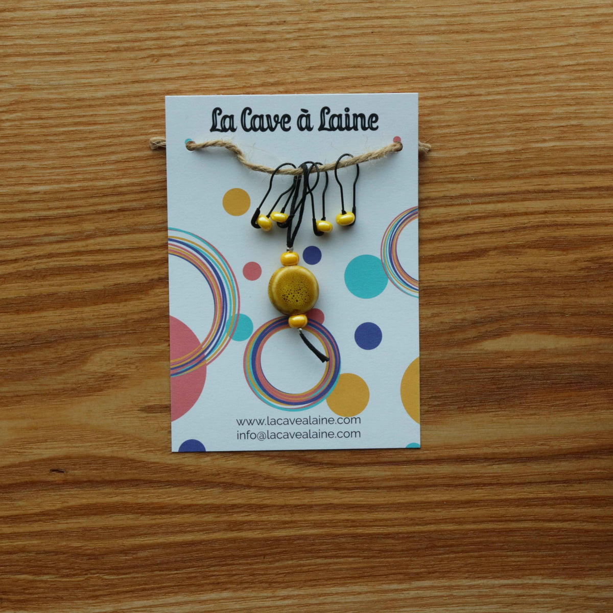 Stitch Markers - Ceramic Discs-La Cave à Laine