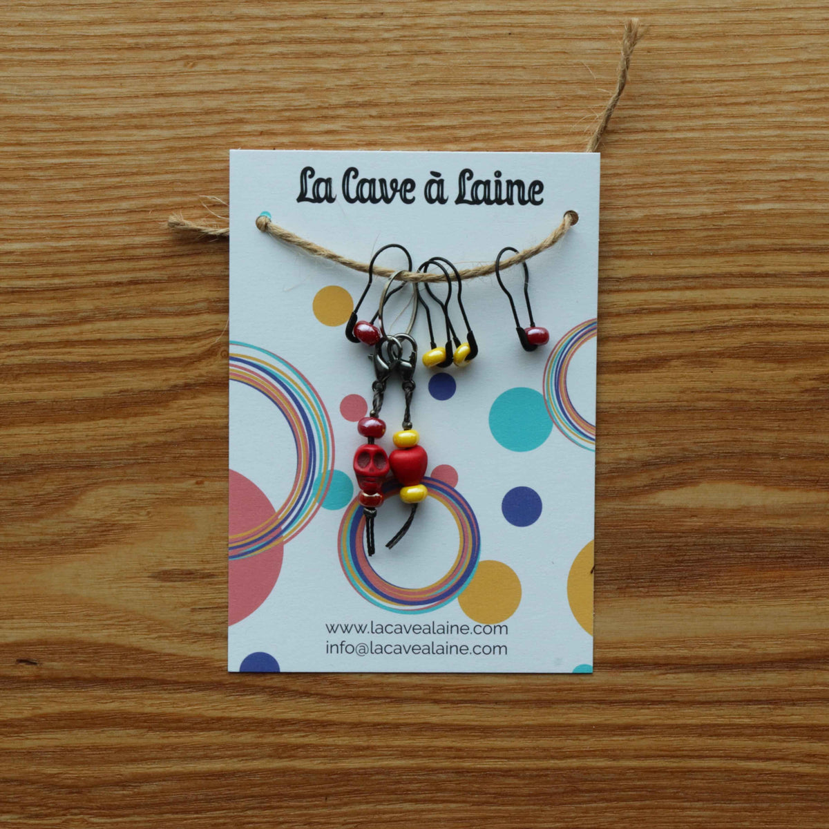 Stitch Markers - Skull & Heart-La Cave à Laine