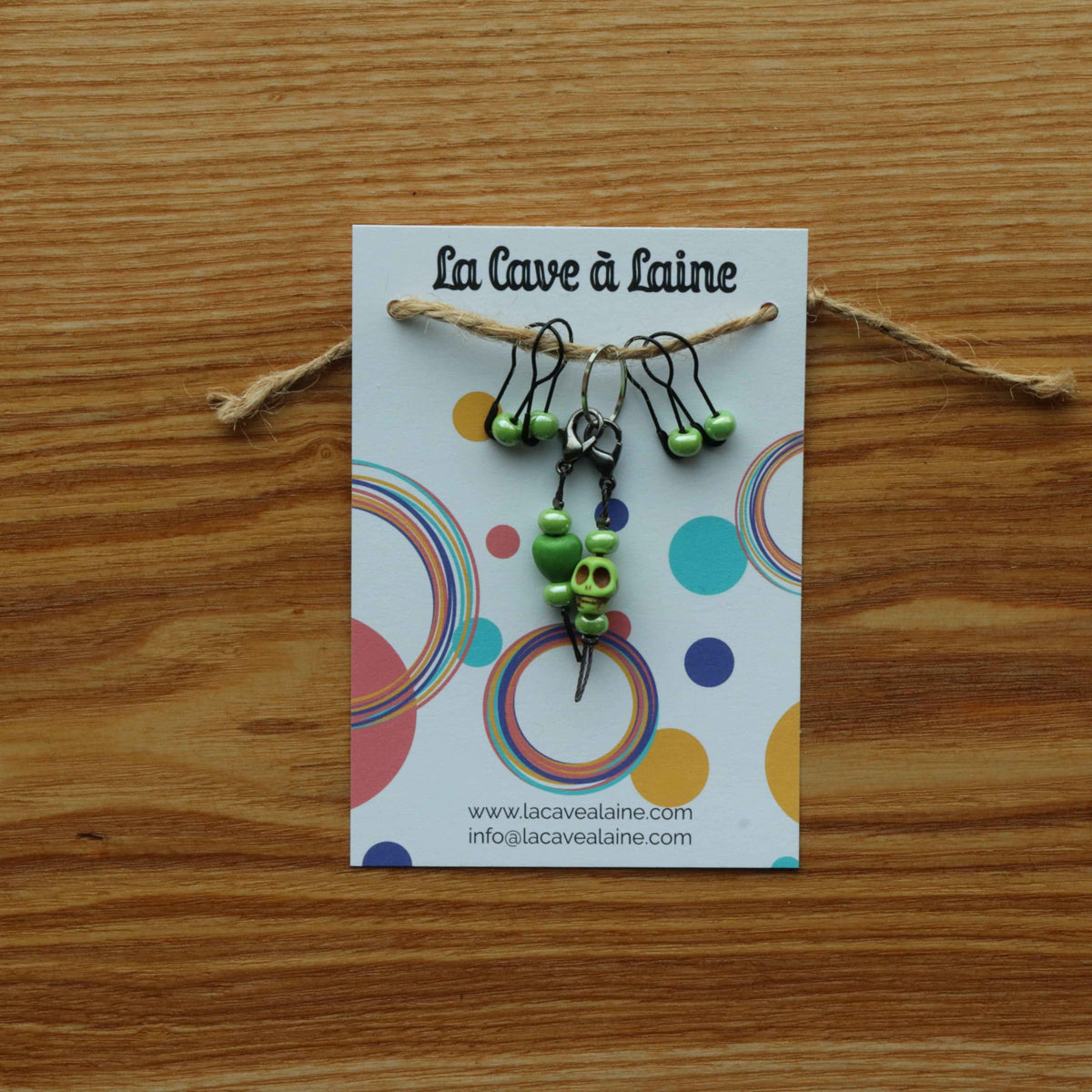 Stitch Markers - Skull & Heart-La Cave à Laine
